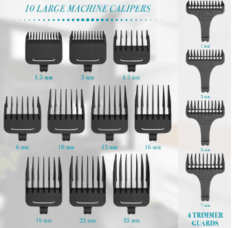 Hatteker Lot 2 Professional Hair clipper Metal Electric Cordless  USB Charging - HATTEKER