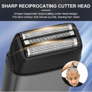 HATTEKER pro clipper 2 pieces set USB rechargeable electric hair cutting for men machine shaver set 0mm razor - HATTEKER