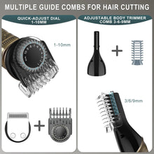 Load image into Gallery viewer, HATTEKER all in one electric hair trimmer 7 blades hair clipper body hair removal baber haircut machine nose
