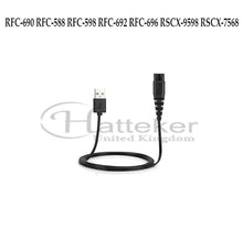 Load image into Gallery viewer, HATTEKER USB CABLE CHARGER FOR  RFC-690 RFC-588 RFC-598 RFC-692 RFC-696 RSCX-9598 RSCX-7568
