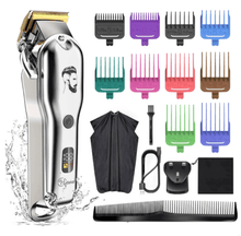 Load image into Gallery viewer, HATTEKER Professional Hair Clipper Men&#39;s Metal Haircut Grooming kit 696B - HATTEKER
