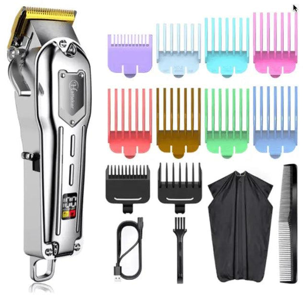 Hatteker Profi Hair Clipper Hair Clipper Hair Trimmer Men Beard Trimmer  Long Hair Clipper USB Rechargeable LED Display