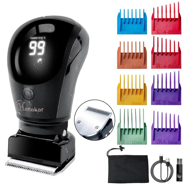 HATTEKER Handheld Electric Hair Clipper Hair Trimmer Pubic Body Grooming Bikini