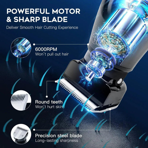 HATTEKER Handheld Electric Hair Clipper Hair Trimmer Pubic Body Grooming Bikini