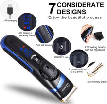 Load image into Gallery viewer, Hatteker All in One Hair Trimmer Clipper Body Cordless Waterproof - HATTEKER
