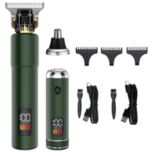 Load image into Gallery viewer, HATTEKER T-blade Hair Clippers 2 in 1 Nose trimmer Electric Hair Cut Machine Cordless - HATTEKER
