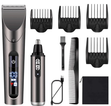 Hatteker Clipper Cordless Hair Beard Nose Hair Trimmer Waterproof RFC 69102 - HATTEKER