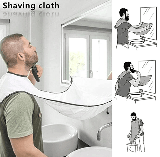 Beard Apron Trimming Catcher Cape for Men - HATTEKER