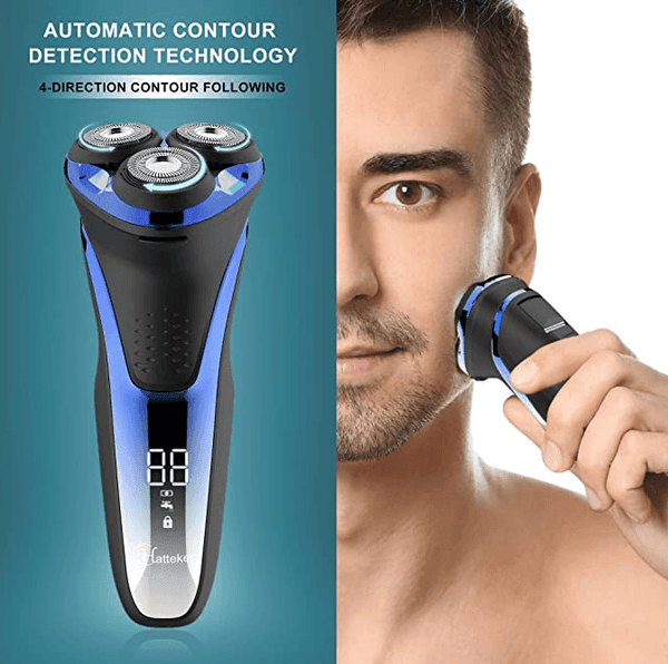 Hatteker Electric Shaverwith Pop-up Trimmer Waterproof - HATTEKER