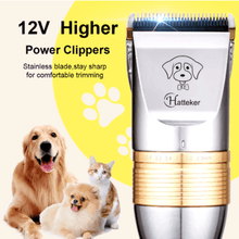 Load image into Gallery viewer, HATTEKER  12V High Power Pet Clipper Electric Grooming Trimmer Haircut Shaver - HATTEKER

