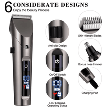 Load image into Gallery viewer, Hatteker Clipper Cordless Hair Beard Nose Hair Trimmer Waterproof RFC 69102 - HATTEKER

