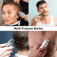 Load image into Gallery viewer, Hatteker Professional Electric Hair clipper Metal Hair Cutter 2 machines Set Cordless - HATTEKER
