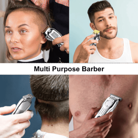 Hatteker Professional Electric Hair clipper Metal Hair Cutter 2 machines Set Cordless - HATTEKER