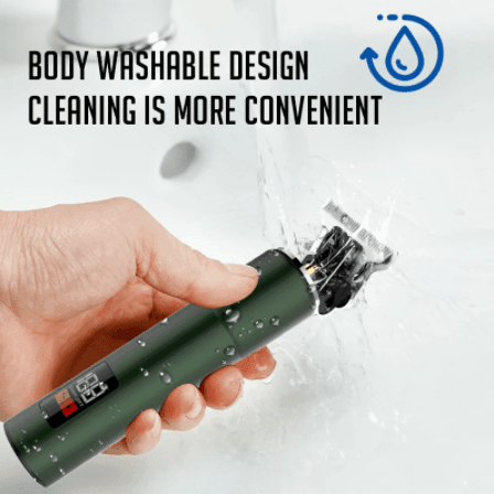 HATTEKER T-blade Hair Clippers 2 in 1 Nose trimmer Electric Hair Cut Machine Cordless - HATTEKER