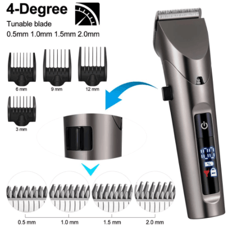 Hatteker Clipper Cordless Hair Beard Nose Hair Trimmer Waterproof RFC 69102 - HATTEKER