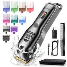 Load image into Gallery viewer, HATTEKER Hair Clipper Mens Beard Trimmer Professional Cordless Rechargeable 696C - HATTEKER
