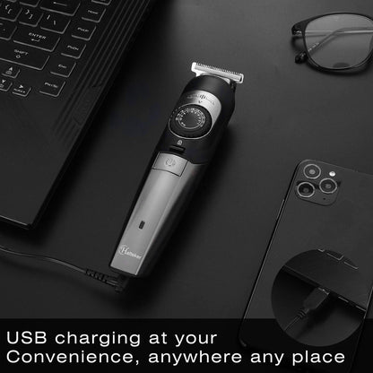 Hatteker Profession Hair Clipper Adjustable Hair Cutter 5 in 1 RFC-5917 - HATTEKER