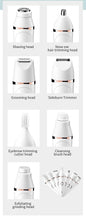 Load image into Gallery viewer, Electric Epilator For Women 7 in 1  Hair Remover Body Area Facial/Nose/Eyebrow/ /Leg/Armpit Shaver Rechargeable Waterproof - HATTEKER
