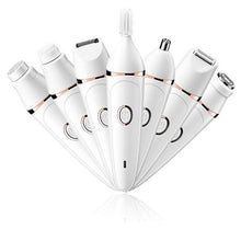 Load image into Gallery viewer, Electric Epilator For Women 7 in 1  Hair Remover Body Area Facial/Nose/Eyebrow/ /Leg/Armpit Shaver Rechargeable Waterproof - HATTEKER
