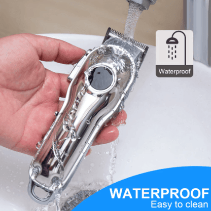 HATTEKER Professional Hair Clippers for Men Cordless Barbers Grooming Kit LCD Display - HATTEKER