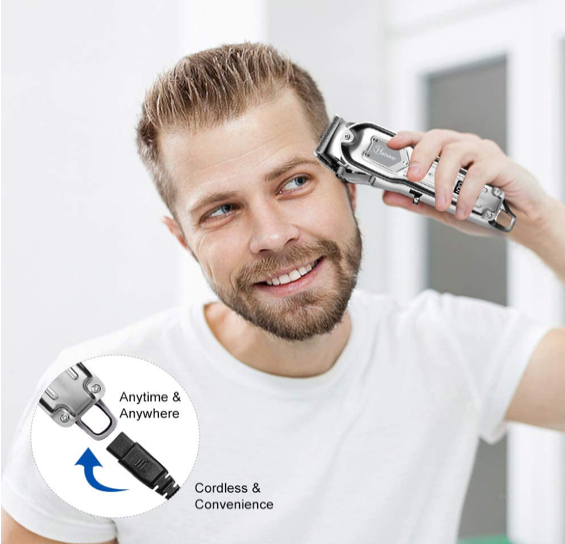 Hatteker Hair Clipper Trimmer Cordless USB Rechargeable - HATTEKER