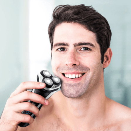 HATTEKER Facial Electric Razor for Men Wet Dry Rotary - HATTEKER