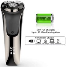 Load image into Gallery viewer, HATTEKER Electric Razor Wet &amp; Dry Mens Electric Shaver with Pop-up 3D Rechargeable Rotary Shaver - HATTEKER
